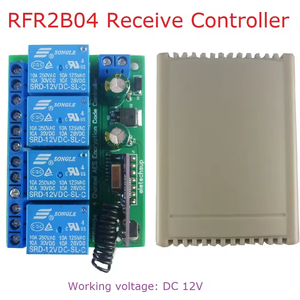 433M DC12V 4CH AES Controller di crittografia AES128 telecomando Keyfob scheda trasmettitore sostituire HCS301 codice di rotolamento 2262 EV1527 - Product Image 3