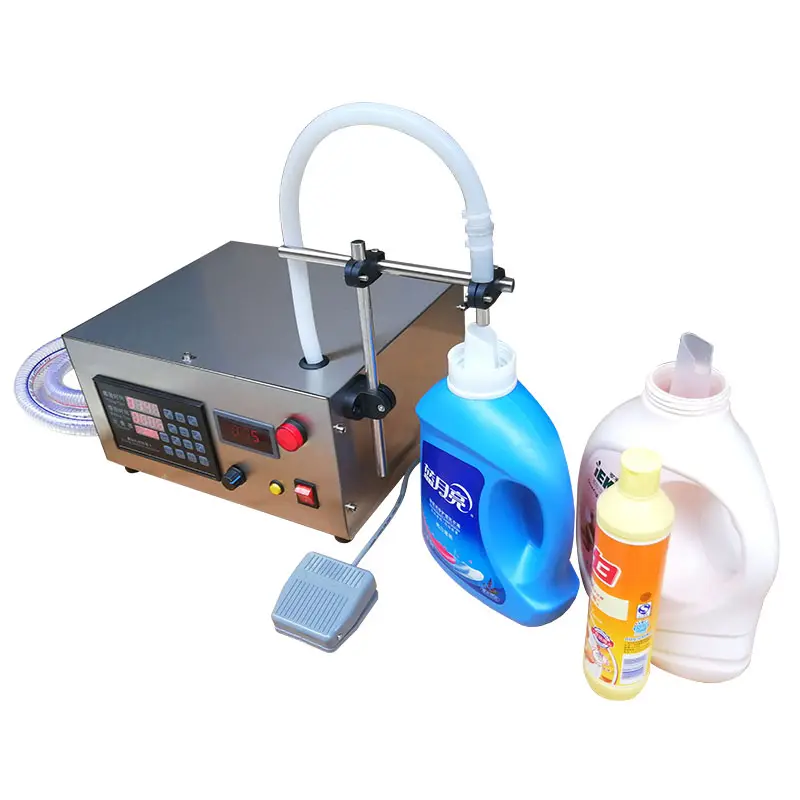 Small 17 liter large flow dishwashing liquid soap detergent hand washing liquid semi-automatic quantitative liquid filling machi
