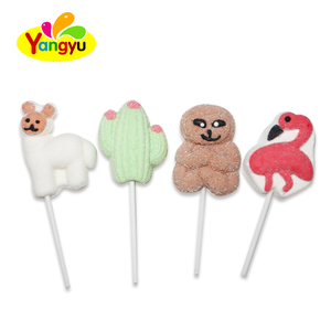 Hot bán bán buôn mềm trái cây có hương vị nhiều màu marshmellow <span class=keywords><strong>Lollipop</strong></span> Halal kẹo ngọt - Product Image 4