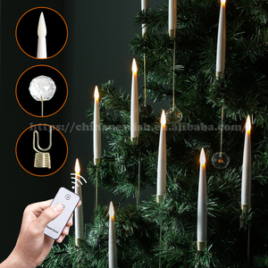カンロングクリスタルボールワイヤレスピース/セットリモコンLedクリスマスツリー家の装飾キャンドルライトセット - Product Image 3