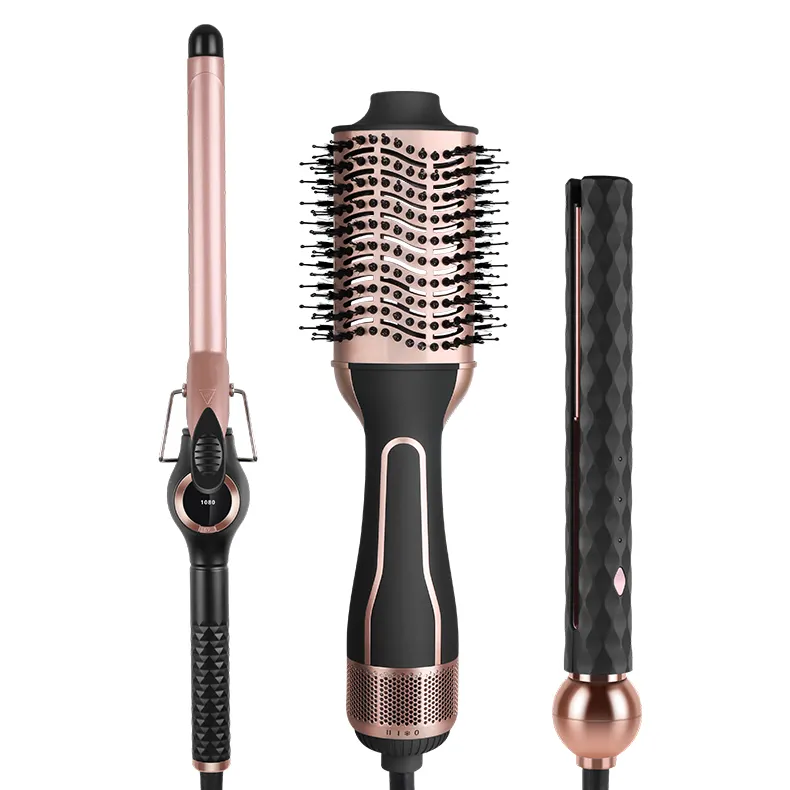 ENZO saç şekillendirici araçları Instyler 3 in 1 saç kurutma makinesi tarak saç bakımı ve şekillendirici aletleri ayrılabilir güç kablosu