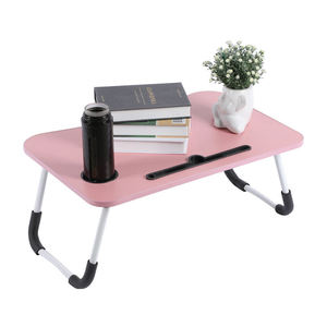 Folding <strong>Computer</strong> <strong>Desk</strong> with Cup Holder and Card Slot MDF Bed Folding <strong>Computer</strong> <strong>Desk</strong> Mini Children's Study Table Support <strong>Custom</strong> - Product Image 1