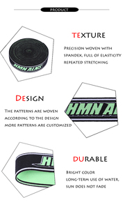 Cinta Elástica Personalizada 2-30mm Alta Tenacidad Poliéster Nylon Polipropileno con Letra Impresa Nuevo Título - Product Image 5
