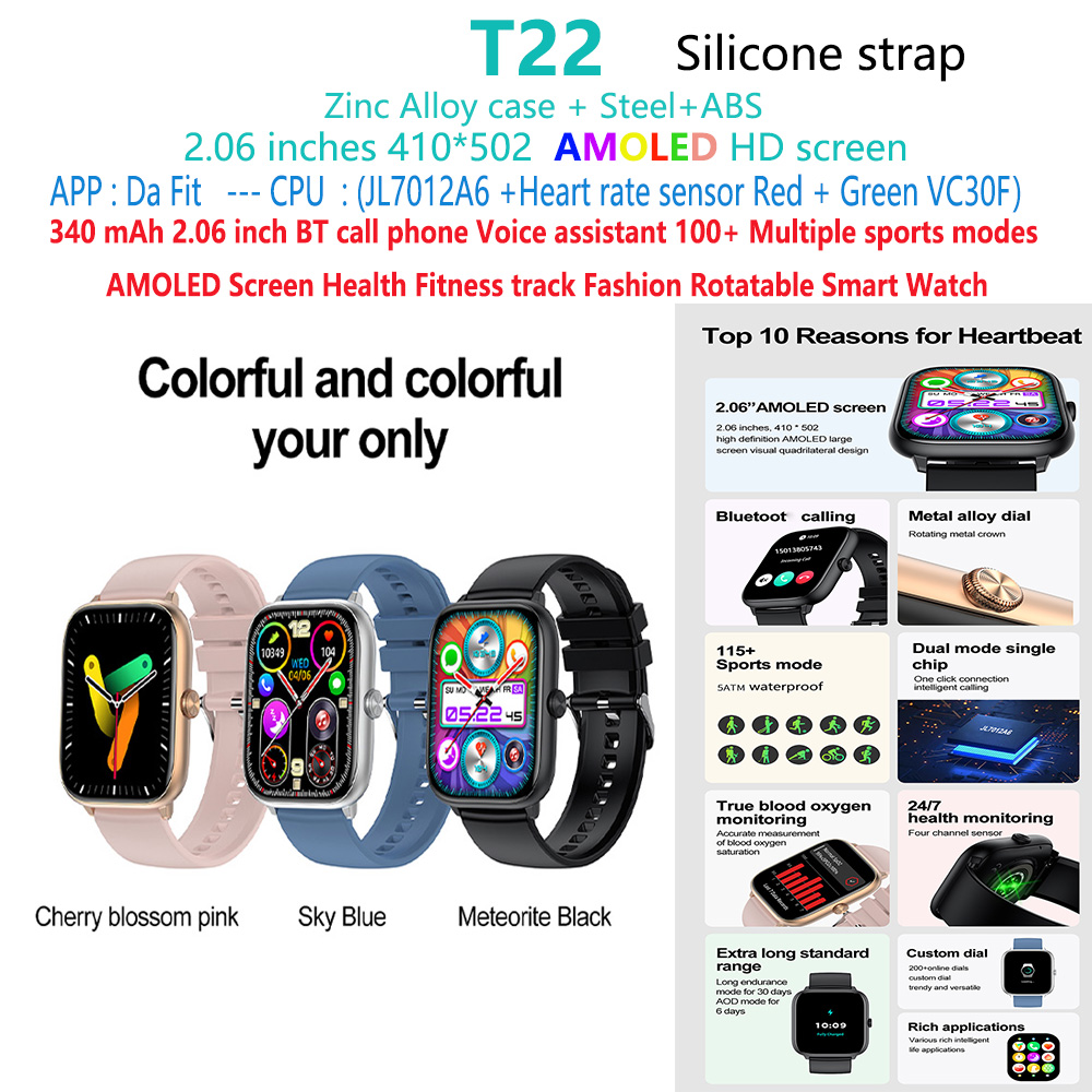 T22-écran-amoled-BT-appel-téléphone-parler-montre-intelligente-