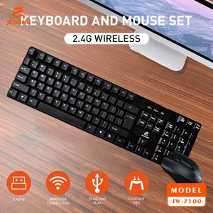 Jeqang Combo de teclado y ratón USB, nuevas teclas ergonómicas Multimedia para PC, ordenador portátil de escritorio, idioma árabe - Product Image 3