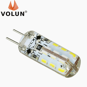 G4 silikon jel-24LED 2.5W -48LED SMD3014 AC/DC12V uyumlu elektronik transformatör titreşimsiz LED G4 mısır lambası - Product Image 2