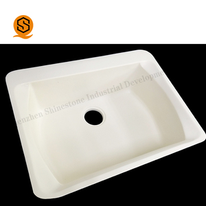 以色列流行设计厨房水槽固体表面材料厨房水槽与单孔 - Product Image 1