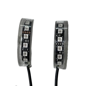 Kingshowstar 2022 New 2.5&quot; 24pcs Ultra-Bright 3-in-1 RGB High Power 24LED RGB Fender Light Pod <strong>Led</strong> Light for Motorcycle
