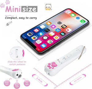3 in 1 USB ricaricabile zampa rossa luce interattiva Laser Cat Teaser esercizio allenamento modello di proiezione giocattolo per gatti - Product Image 3