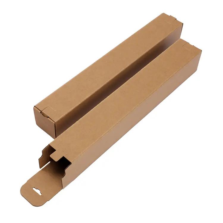 Emballage en Carton de qualité en gros, boîte en papier ondulé rectangulaire longue, emballage d'expédition boîte en Carton longue