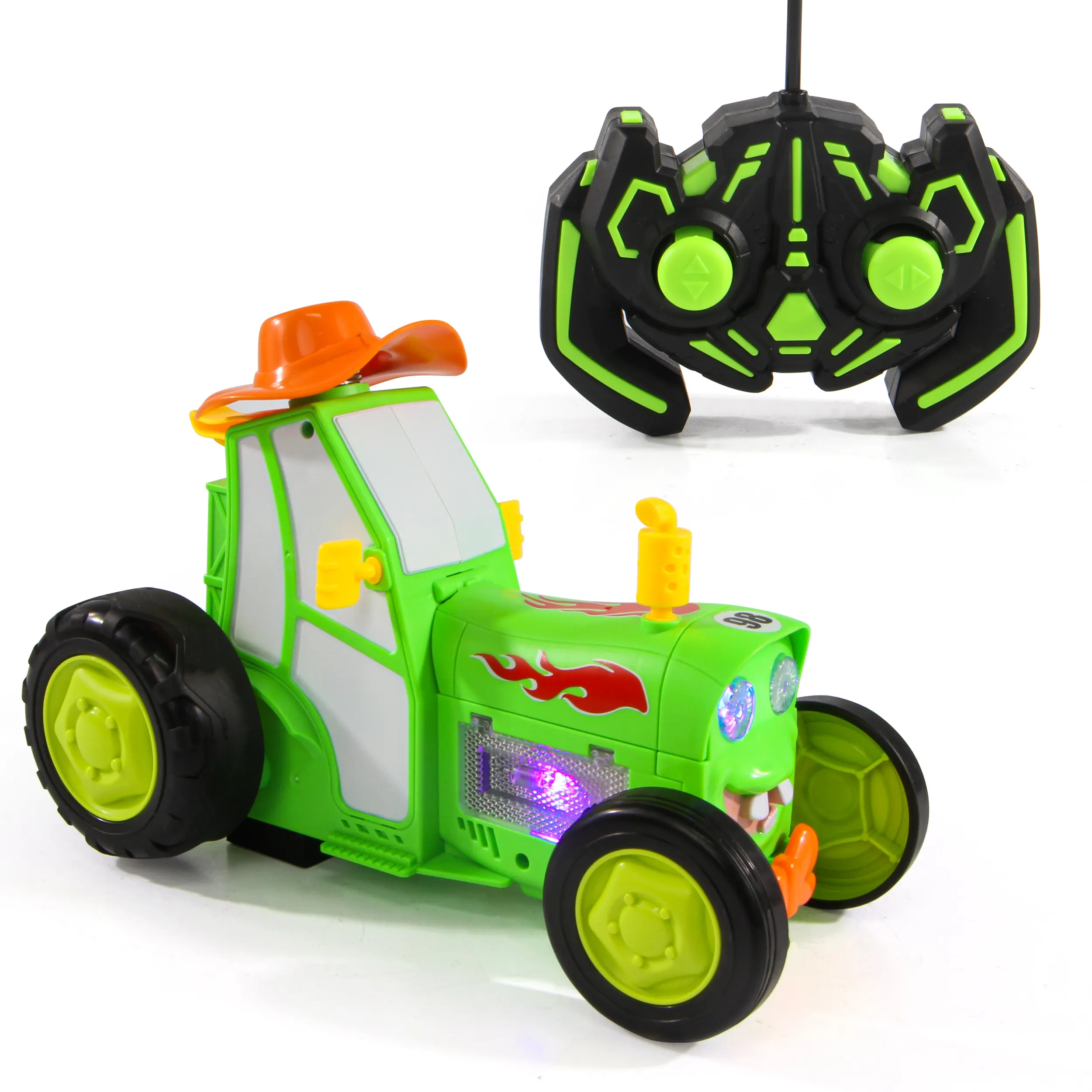 Çılgın dublör atlama RC araba oyuncak çocuklar için uzaktan kumanda oyuncak araba dublör oyuncak araba dans ve müzikli ışık