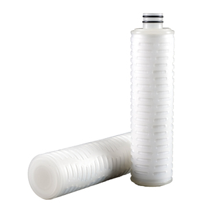 Chemical industrial PP PTFE PES PVDF 10 micron filter cartridge 0.2 micron pleated media <strong>membrane</strong>
