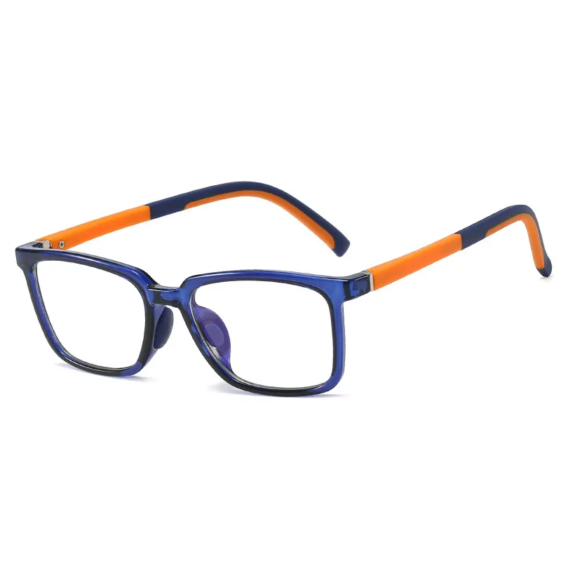 Mignon 2021 Flexible En Silicone De Sécurité Enfants Imprimer Gel Logo Personnalisé Lunettes Cadre Lunettes De Blocage De La Lumière Bleue pour Enfants