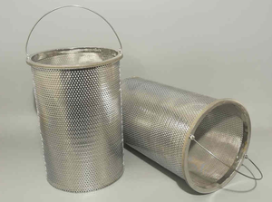 Anpassen des 304 316 Edelstahl-Korbs iebs Duplex-Sieb filters für den industriellen Öl-Abwasser behandlungs filter - Product Image 4