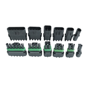 Conector impermeable Delphi automotriz 1/2/3/4/5/6 polos/vías PA66 hembra a macho conector de cableado automático 12015792 12010973 - Product Image 6