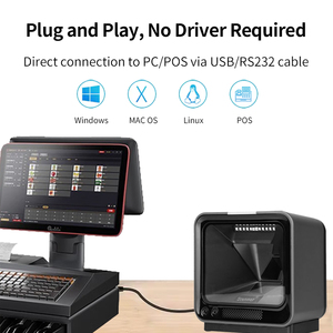 多機能Qrバーコード画像モバイルバーコード小売リーダーリアルタイムデータデスクトップ2Dスキャナー - Product Image 6