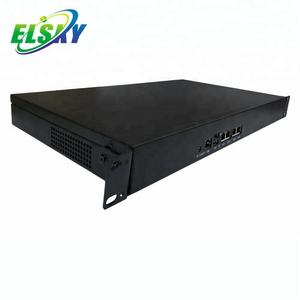 Pfsense Firewall Router Sfp with 4 <strong>LAN</strong> 6 <strong>LAN</strong> RJ45 RS232 J1900 Processor Firewall Bypass PC 1U Server Support Wins LINUX Ubantu