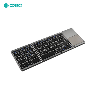 COTECi-Sistema de teclado con panel táctil inalámbrico ultrafino, soporte para tableta portátil de 3 pliegues, compatible con IOS, MAC, Android, Win-New - Product Image 1