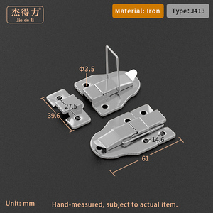 Chrome mạ vẽ Bolt Khóa Chốt chuyển đổi CLIP hộp công cụ vali chuyển đổi <span class=keywords><strong>Latch</strong></span> khóa <span class=keywords><strong>j413</strong></span> - Product Image 5