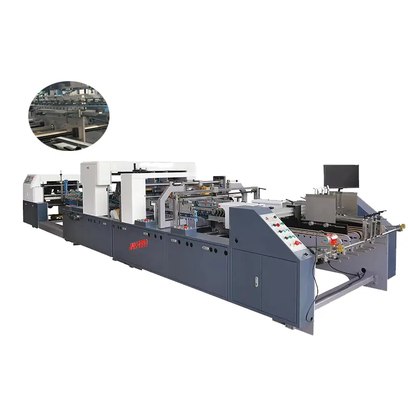 ZH-800D oluklu kağıt katlama yapıştırma makinesi