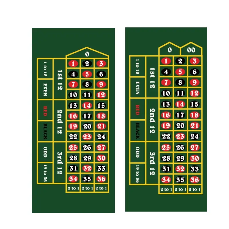 Layout da tavolo da Poker portatile pieghevole con borsa per il trasporto per giochi di Poker tappetino da Poker Texas Hold'em Large