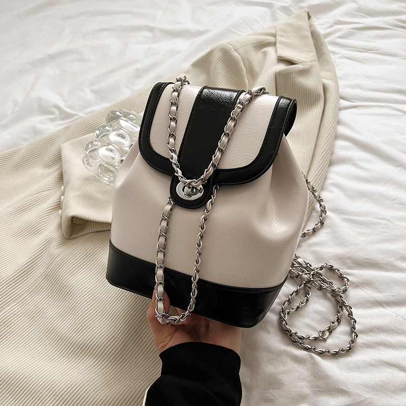 black with white