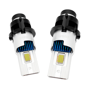 M60 farlar ampuller değiştirilebilir kiti Xeon LED iki taraflı büyük CSP çip araba için LED ampul projektör Lens işık - Product Image 4