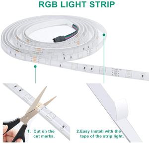 Высококачественные гибкие цифровые rgb 5050 цвета мечты 5 метров светодиодные полосы Уличные светодиодные полосы с контроллером синего зуба - Product Image 3