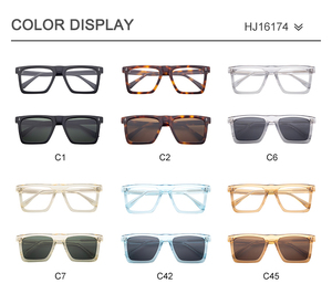 Luxury handmade Biểu tượng tùy chỉnh quá khổ Kính mát phụ nữ dày lớn vuông phân cực Acetate Kính mát - Product Image 4