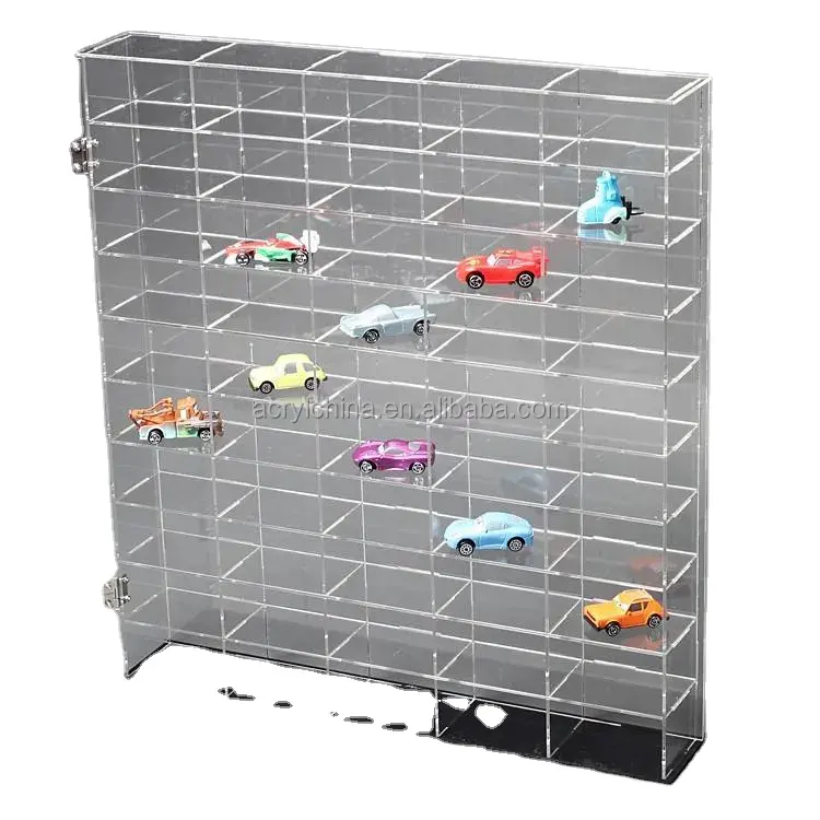 XFL alta qualidade acrílico brinquedo veículo carro modelo armário stand exibição prateleiras parede titular montado