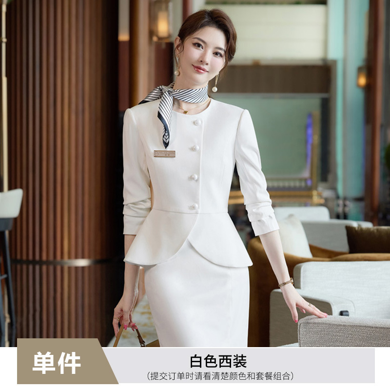 White suit scarf