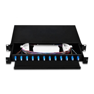 12 port 24F 24 Cores Duplex LC UPC SM Single mode MM multi mode MTP MPO <strong>Module</strong> Cassette Fiber Optic <strong>Patch</strong> <strong>Panel</strong> - Product Image 1