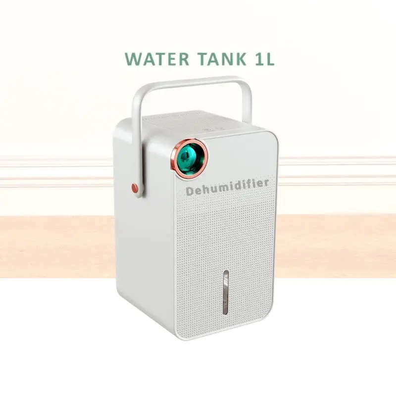 Desktop Mini deumidificatori acqua indicatore pieno di umidità dell'aria di essiccazione portatile 1L camera deumidificatore per la casa