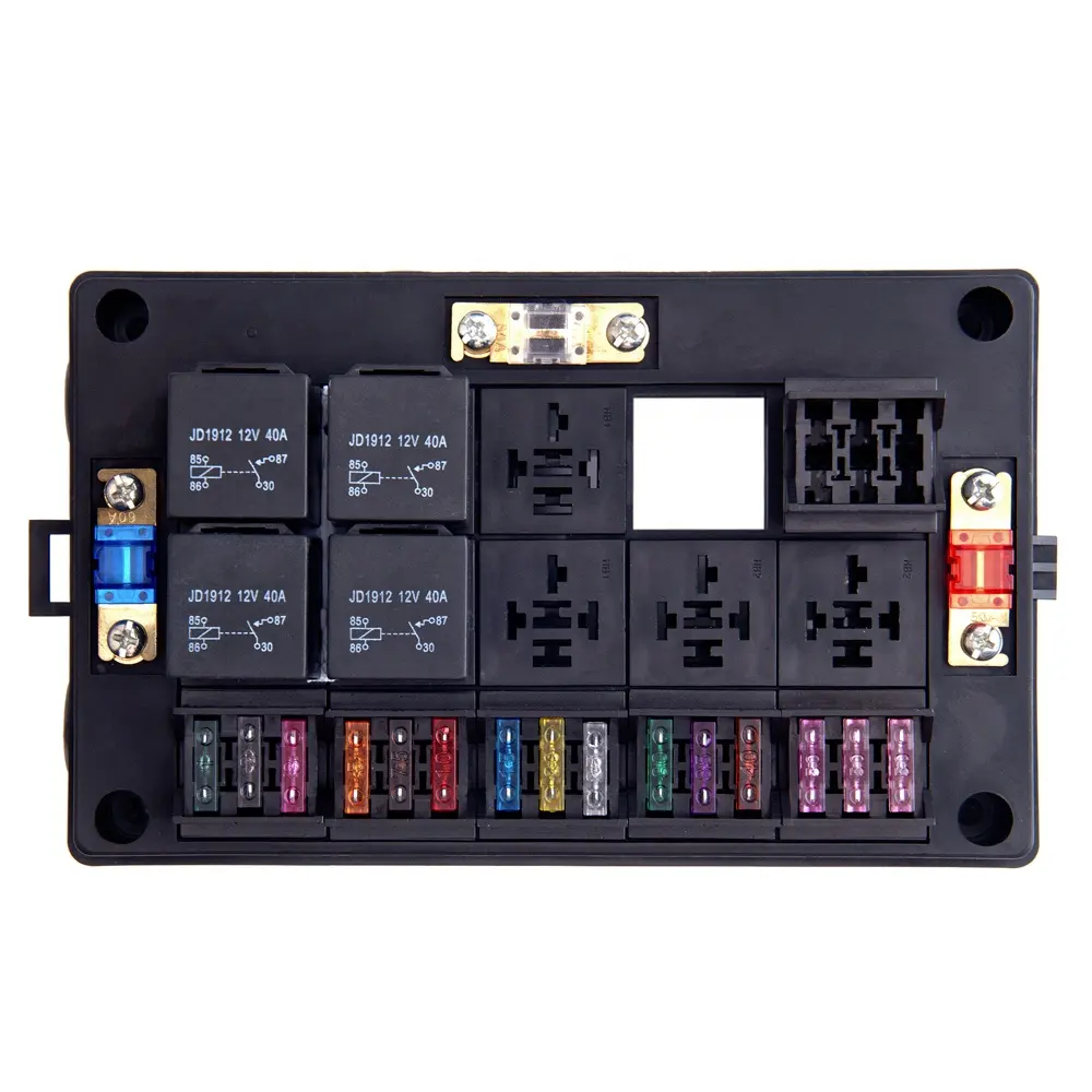 Hot Selling Automotive Relays Multiway Free Combination Standard In-line Car Auto Blade Fuse Box Blocks