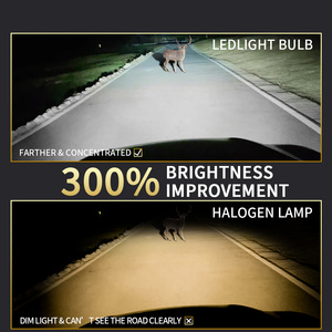 Oprah M8 Pro başkanı işık 6000k H1 H4 H11 Led lamba Canbus araba H8 H9 Hb3 9005 Hb4 9006 12v Led 120w 50000lm far M8 H7 kutusu - Product Image 4