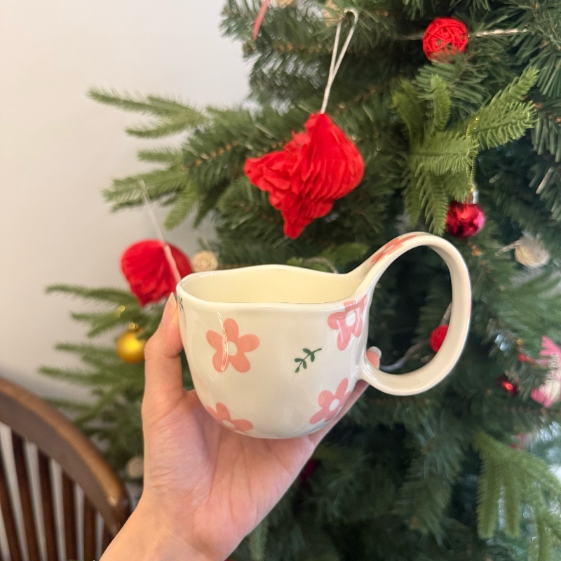 Grande fleur rose 300ml tasse unique