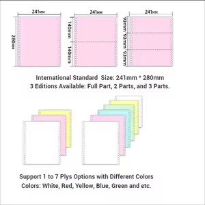La mejor calidad, 1, 2, 3, 4, 5, 6 capas, forma NCR, ordenador, impresión continua, papel sin carbón, tamaño personalizado, logotipo, imagen azul, autocopiado - Product Image 2