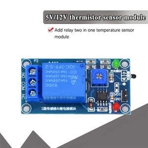 5V/12V Thermal Sensor Module 1 Channel Relay Module Combo Module Thermistor <strong>Temperature</strong> Sensor Module - Product Image 1
