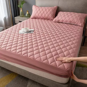 Hot bán chần không thấm nước Nệm Trải giường bảo vệ da thân thiện với sợi nhỏ được trang bị tấm không gây dị ứng Nệm Bìa - Product Image 3