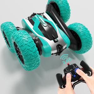 รถสตั๊นท์บังคับวิทยุ4WD องศาพร้อมไฟ LED,รถบังคับวิทยุ2.4G Stunt Drift การเสียรูปพร้อมรีโมทควบคุมรถตีนตะขาบบังคับวิทยุ360องศา - Product Image 4