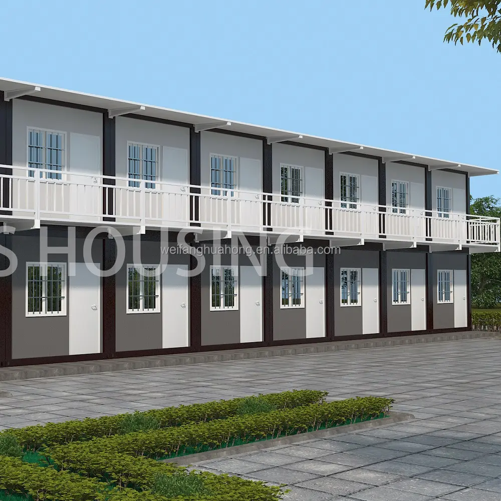Habitação econômica fácil montar o site de construção casa casa de contêiner dormitório modular