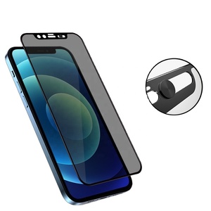 Çift gizlilik! 5D Anti casus gizlilik temperli cam sürgülü kamera kılıfı ile iPhone 11 12 13 14 15 Mini Pro Max - Product Image 1