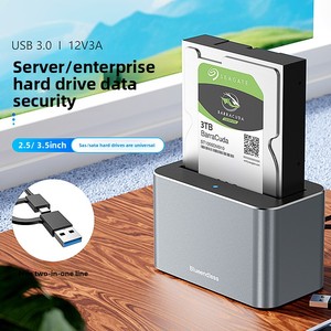 20TB di động ổ cứng bao vây SAS/SATA trung tính 2.5/ 3.5inch Máy tính để bàn cơ sở với nhôm trường hợp - Product Image 2