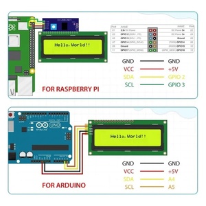 LCD2004+I2C <strong>LCD</strong> Display Module <strong>20x4</strong> Character 2004A HD44780 <strong>LCD</strong> IIC/I2C Serial <strong>Interface</strong> Adapter Blue/Green Screen - Product Image 4