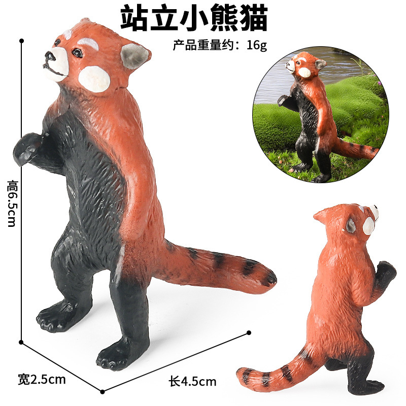 Panda rosso in piedi M-3610 colorato