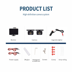 Sistema de visión trasera de cámara de respaldo de coche inalámbrico AI 2 canales pantalla dividida de 5 pulgadas - Product Image 6