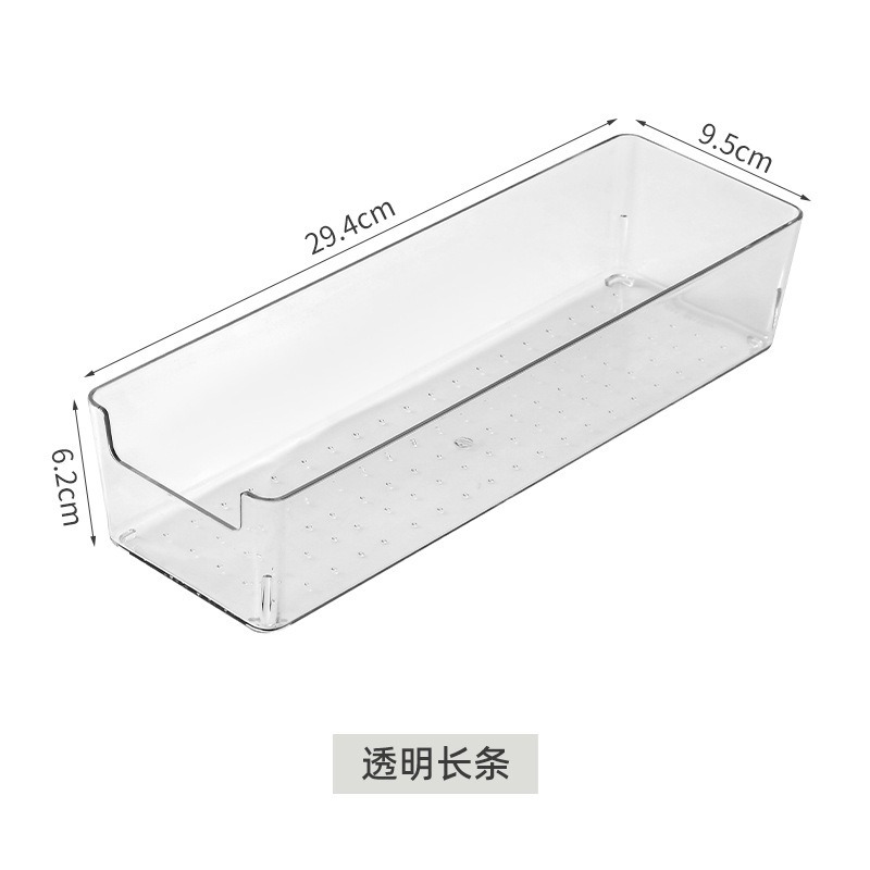 Long drawer storage L-shaped strip