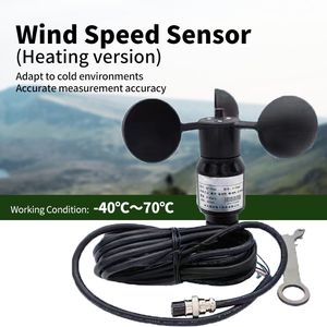 Modbus RS485 and <strong>4</strong>-20mA Communication Anemometer Wind Speed Sensor Anemometer <strong>Test</strong> Meter - Product Image 2