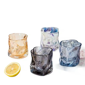 New Twisted <strong>Cup</strong> Creative Personality Irregular Shaped <strong>Cup</strong> Colorful Glass Water <strong>Cup</strong>