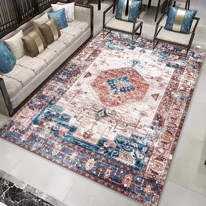 Lüks halı ve kilim oturma odası için ayı sanat tasarım mavi kadife halı <span class=keywords><strong>100</strong></span> metre halı büyük boy teslimat hindistan